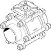Ball valve Series: VZBA Stainless steel/PTFE Bare stem PN63 Butt weld EN 12627 3" (80)